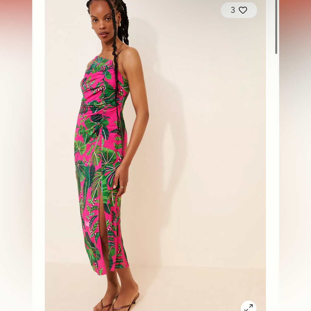 Farm Rio Leaves Midi Dress